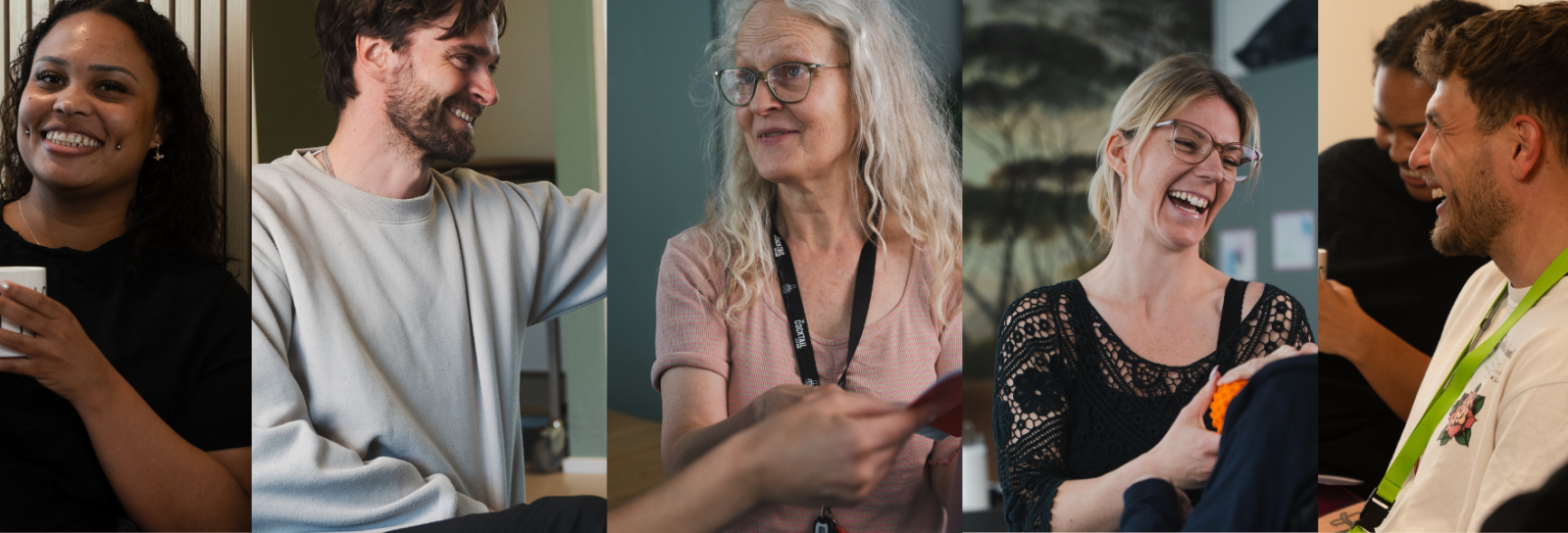 Forskellige billeder af medarbejdere i Socialforvaltningen, der hver dag gør en forskel